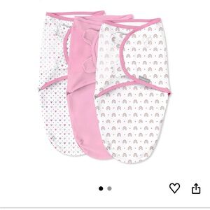 SwaddleMe Rainbow Swaddle Set - Pink and White